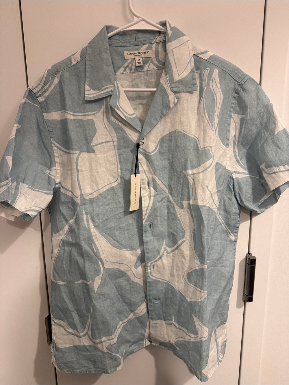 Banana Republic Linen Resort Shirt Hawaiian